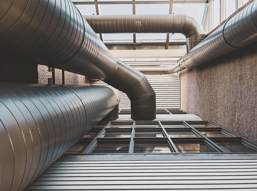 Gaines de ventilation et de climatisation en toiture